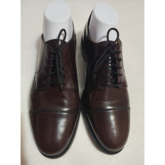 Cole Haan Cap Toe Oxford Dress Shoes Men’s 10 Burgundy Brown Leather Lace Up main image 7